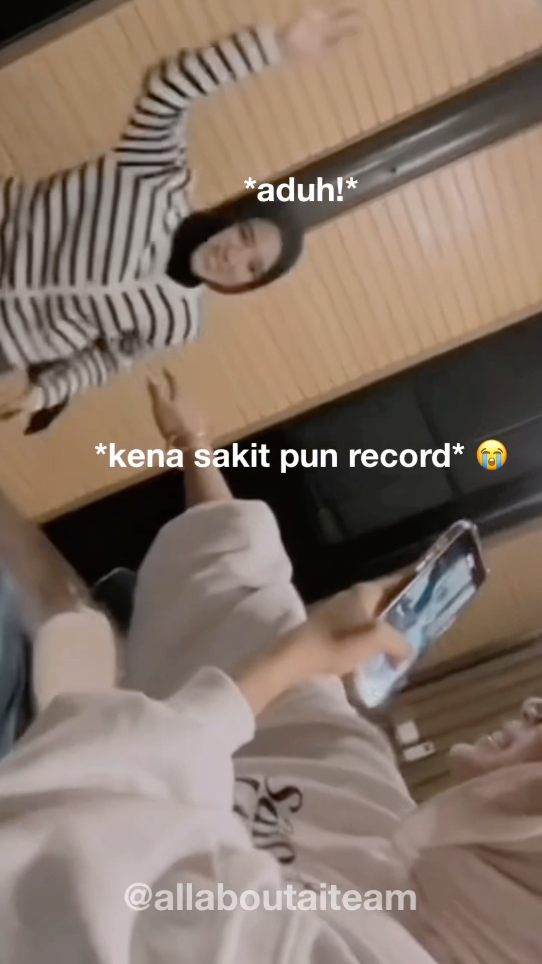 Kena Pvkul Pon Rilek Je Record Video Eh! Kuat Kot Sofi Kena Tu ? #aisofi #aiteam